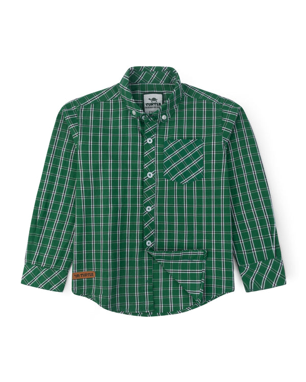 Green Collared Shirt