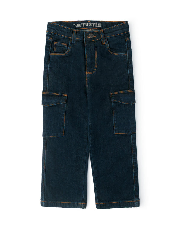 Dark Indigo Cargo Denim