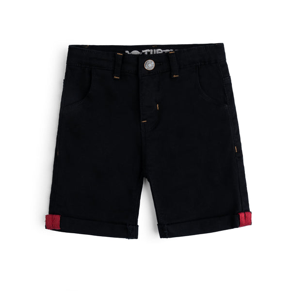 Jet Black Denim Short