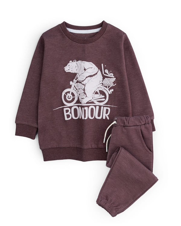 Bonjour Bliss Printed Tracksuit