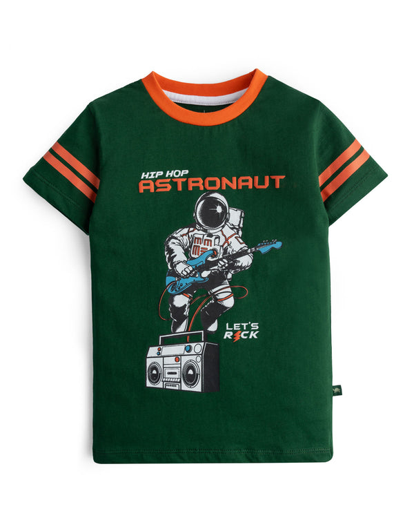 Astro Green Casual T-shirt