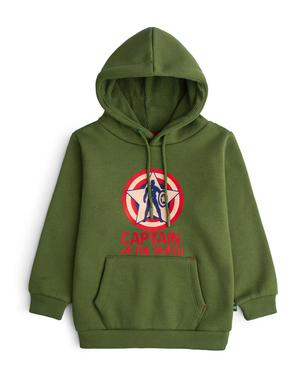 Olive Pocketed Hoodie