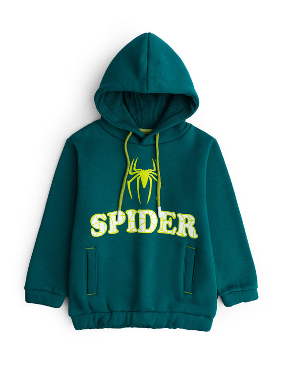 Teal Web Sweatshirt