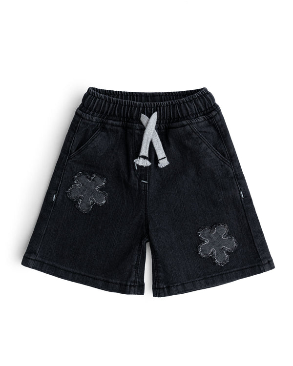 Charcoaled Black Denim Short