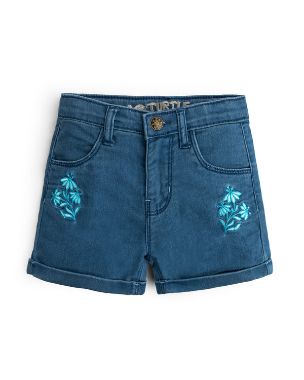 Blue Power Denim Short