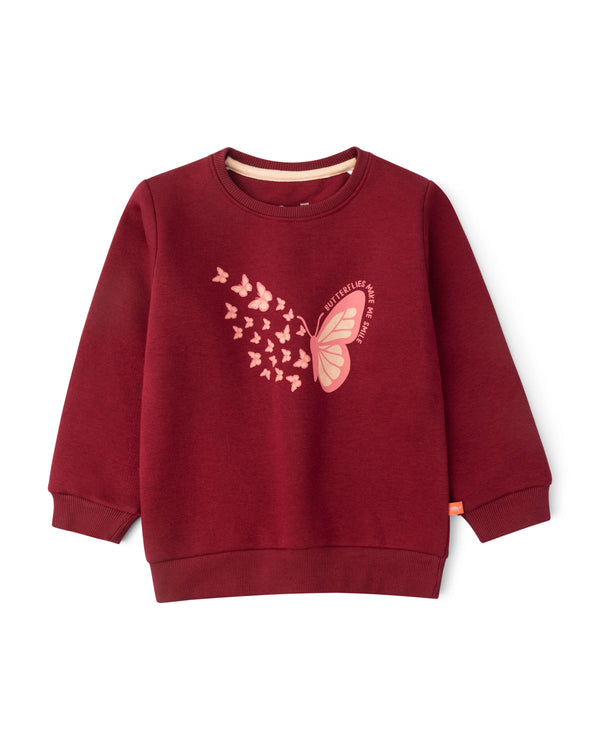 Maroon Fluttery Sweatshirt