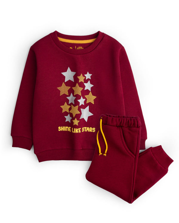 Starlit Maroon Tracksuit