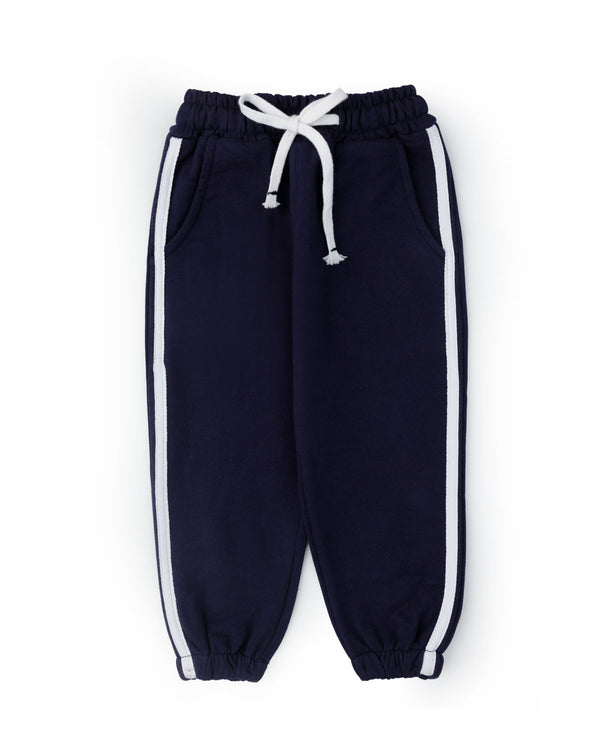 Navy Casual Tapered Joggers